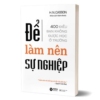 Để Làm Nên Sự Nghiệp