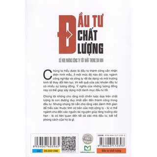 Đầu Tư Chất Lượng - Sở Hữu Những Công Ty Tốt Nhất Trong Dài Hạn