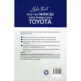 Nghệ Thuật Đào Tạo Nhân Sự Theo Phong Cách Toyota