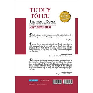 Tư Duy Tối Ưu - First Things First (Bìa Cứng)