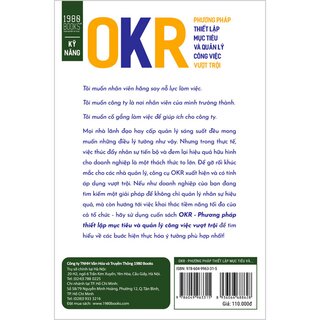 OKR - Phương Pháp Thiết Lập Mục Tiêu Và Quản Lý Công Việc Vượt Trội