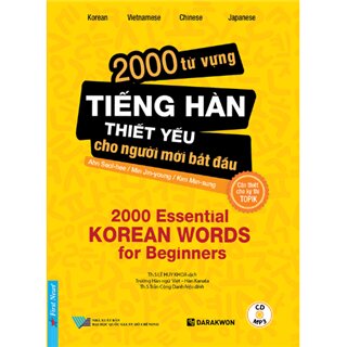 2000 Từ Vựng Tiếng Hàn Thiết Yếu Cho Người Mới Bắt Đầu