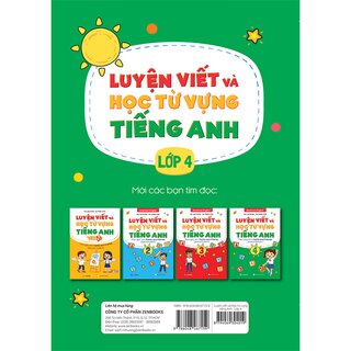 Luyện Viết Và Học Từ Vựng Tiếng Anh Lớp 4 Theo Giáo Trình Family And Friends